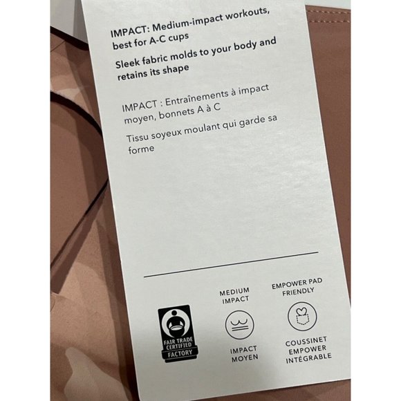 NWT ATHLETA Empower II Train Printed Bra A-C Sz LARGE Pink Camo Front Zipper - Picture 4 of 6